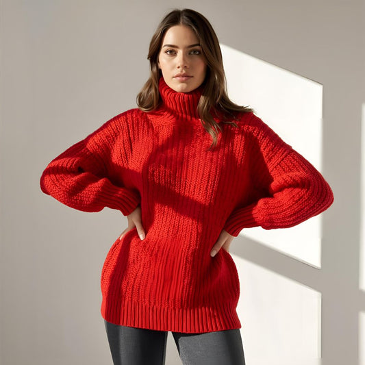 EVA | Suéter Rojo de Punto